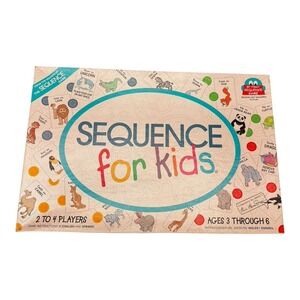 Sequence for Kids Board Game Animals Strategy Matching Ages 3-6 Complete